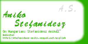 aniko stefanidesz business card